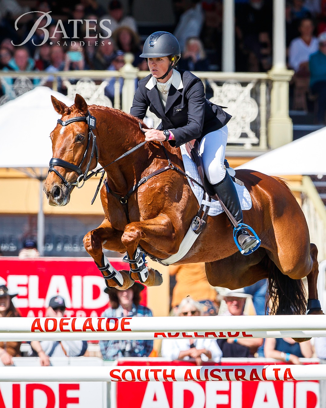 Hazel Shannon jumping at Adelaide